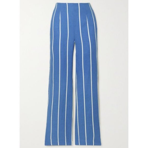 Brand New Faithfull La Plage De Mau Striped Wide-Leg Pants - Picture 8 of 16